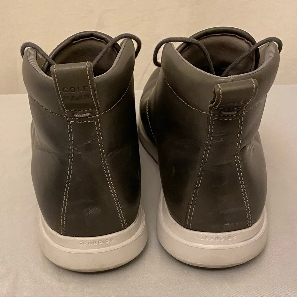 Cole Haan Men's Grand Plus Essex Chukka Boots Shoes Gray Lace Up Size 11.5